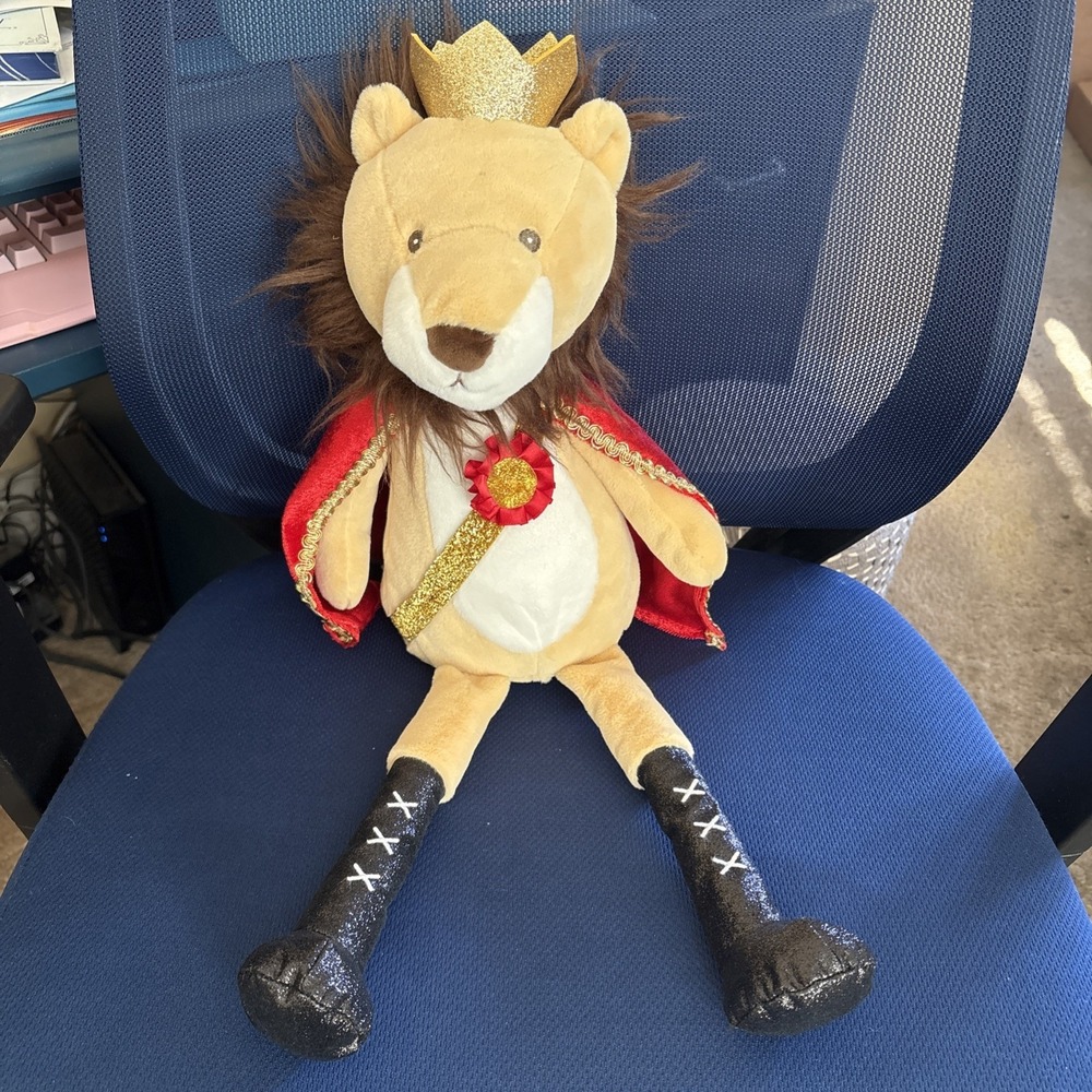 FAO Schwarz Plush Prince Lion Nutcracker Ballet 22" Glow Bright Light Music King